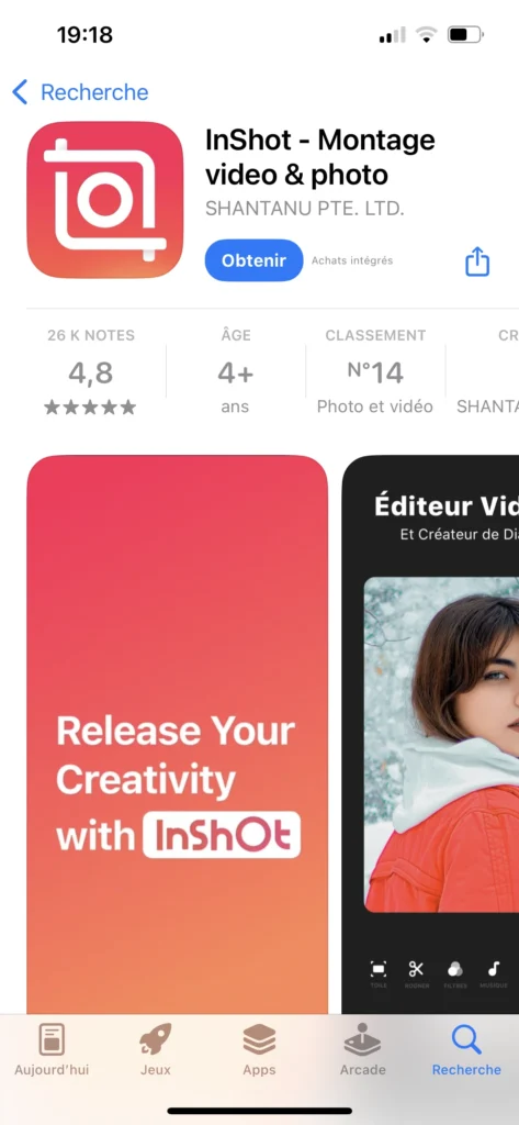 InShot – Montage vidéo photo