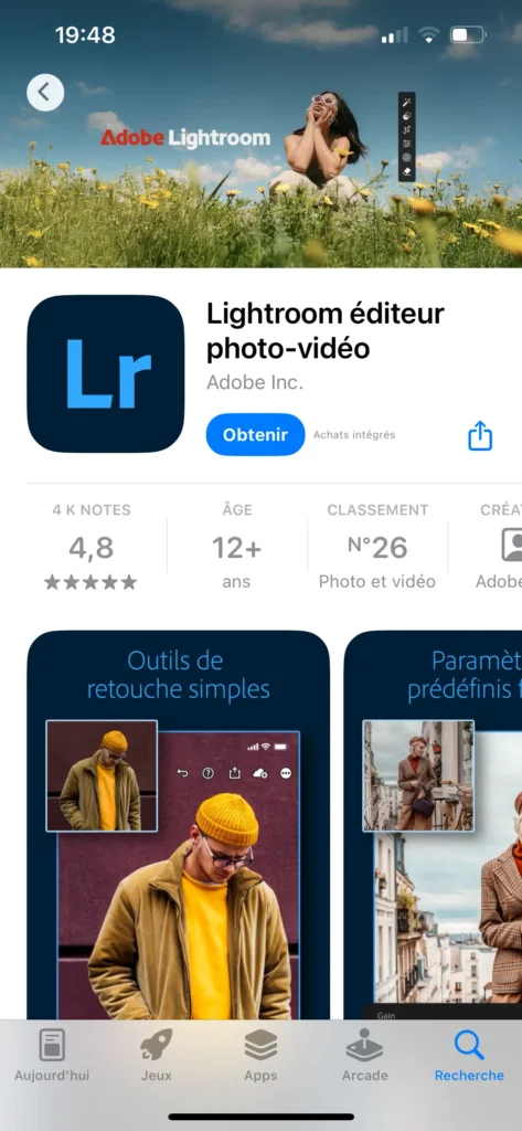 11 Lightroom éditeur
