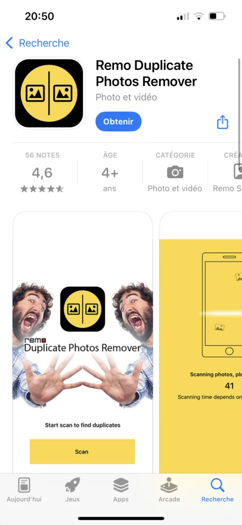 Remo Duplicate Photos Remover comme application pour nettoyer un iphone