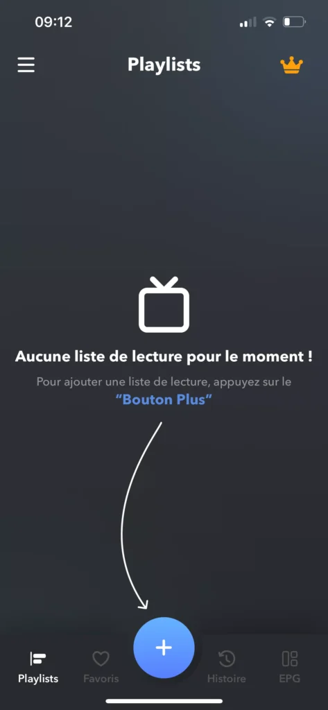 ajouter un playlist sur l'application