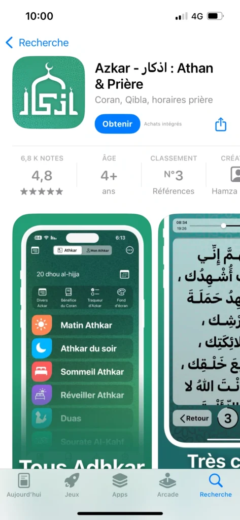 Azkar et Muslim Heure de Prière