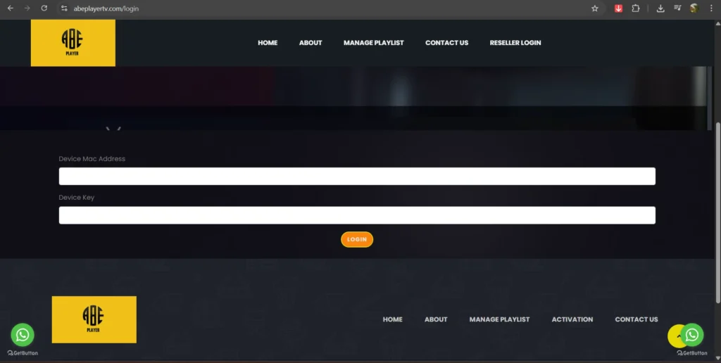 site officiel abe player pour activer l'app