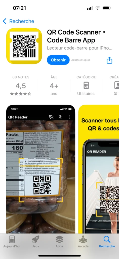 QR Code Scanner – Code Barre App